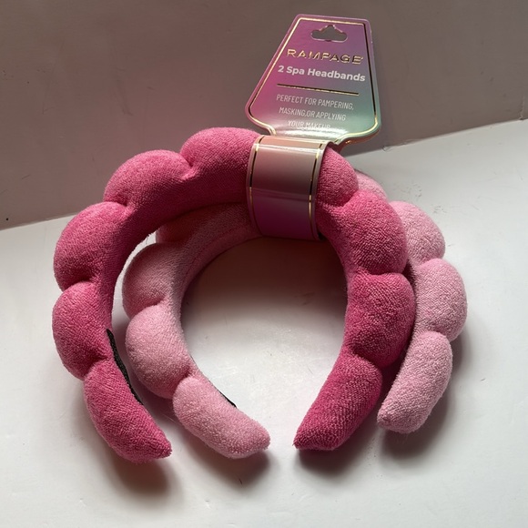 Rampage Pink Spa Headband 2 - Pack - Picture 1 of 8